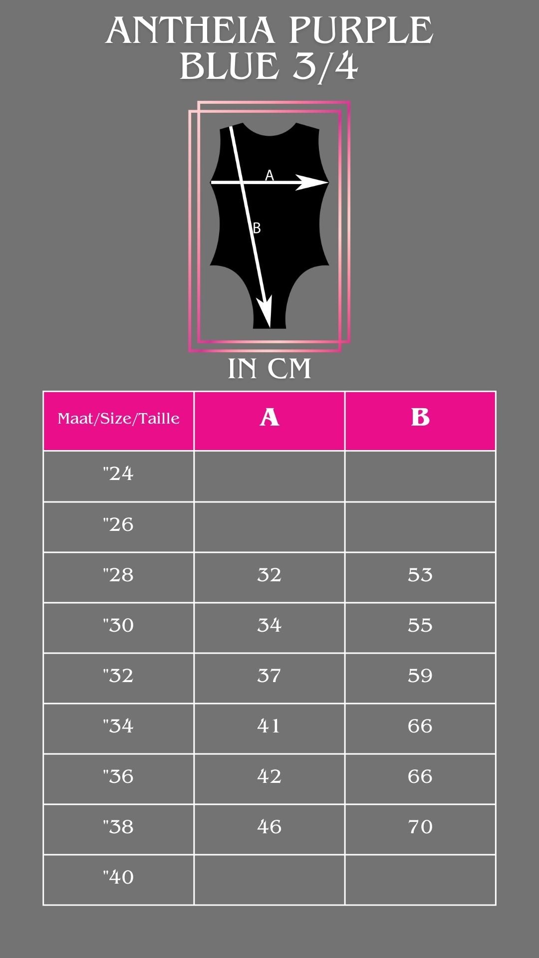 Milano Turnanzug 3/4 Arm Antheia grün blau