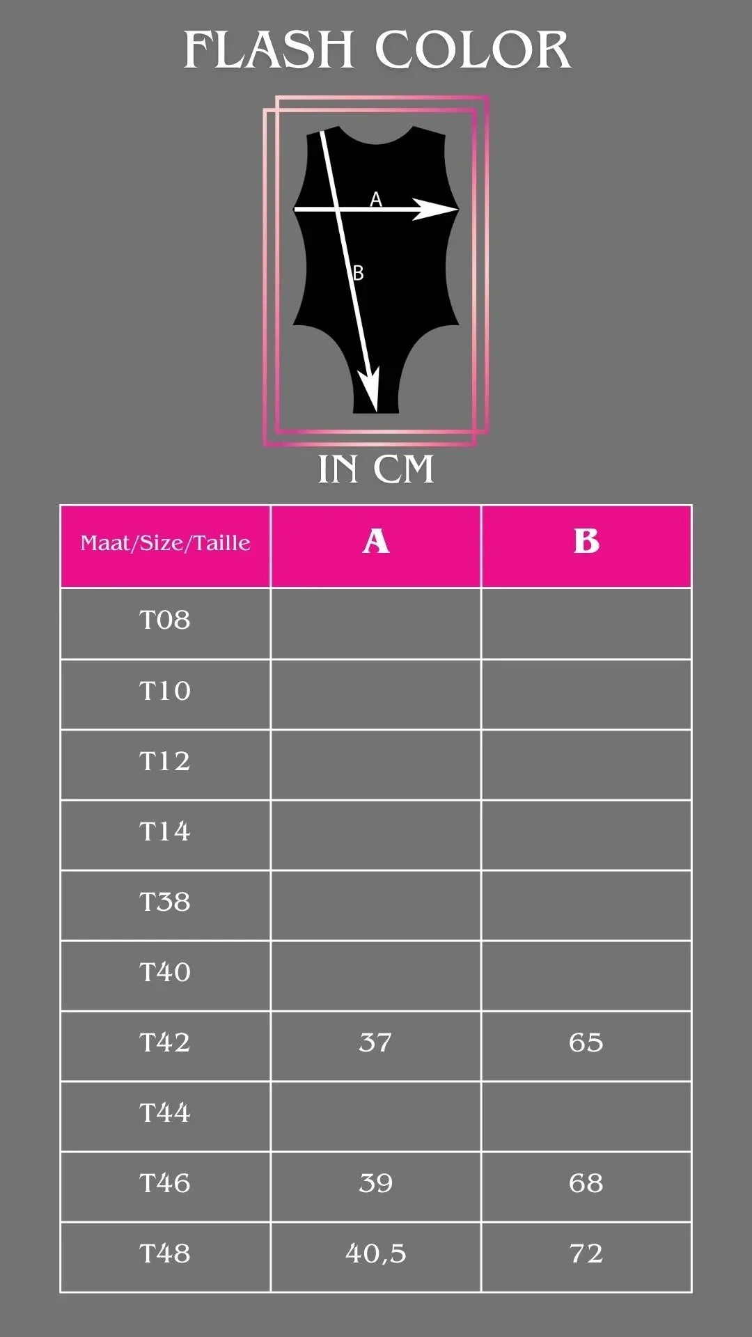 GIMAR Leotard FLASH COLORS