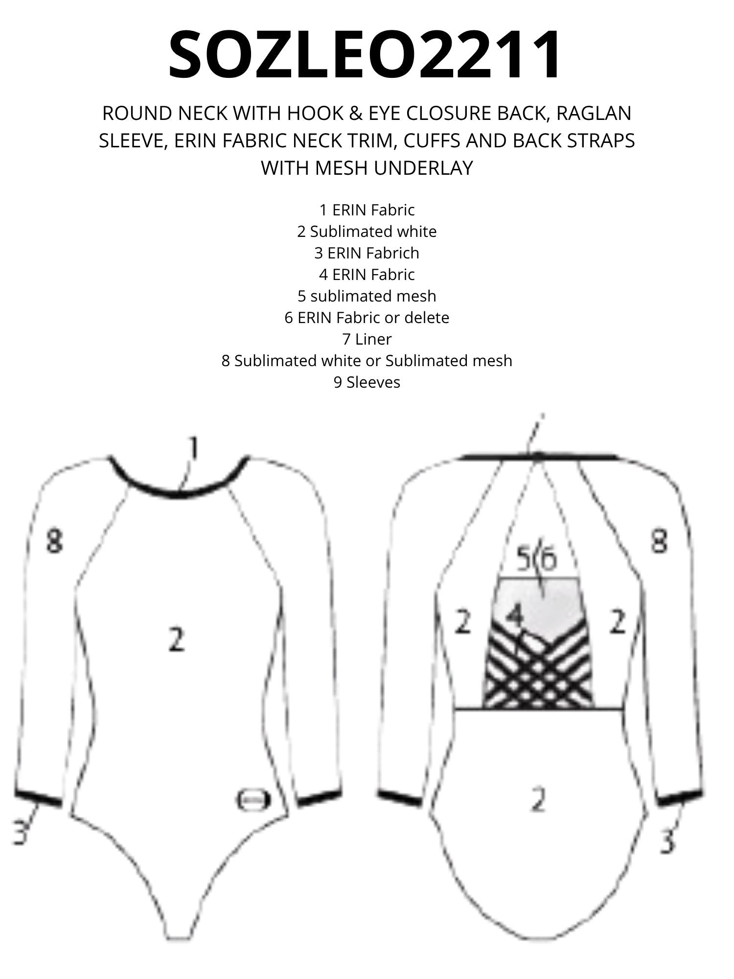 Maillot ERIN SOZLEO2211 Versión A