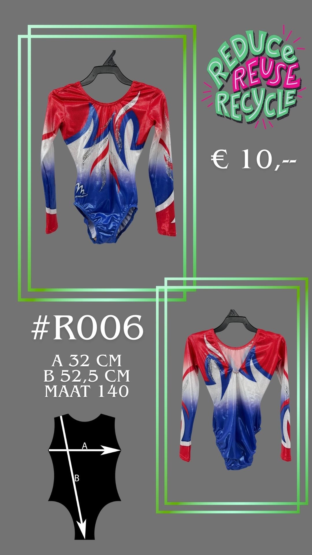 Tweede kans Turnpakje R006 maat 140