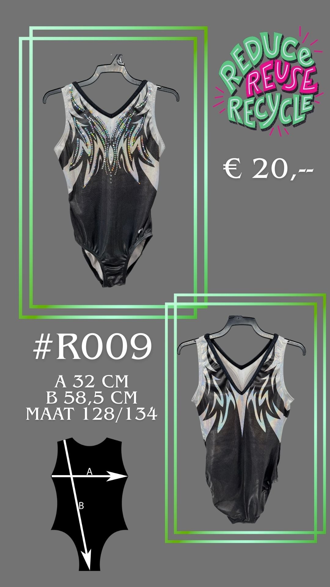 Tweede kans Turnpakje R009 maat 128/134