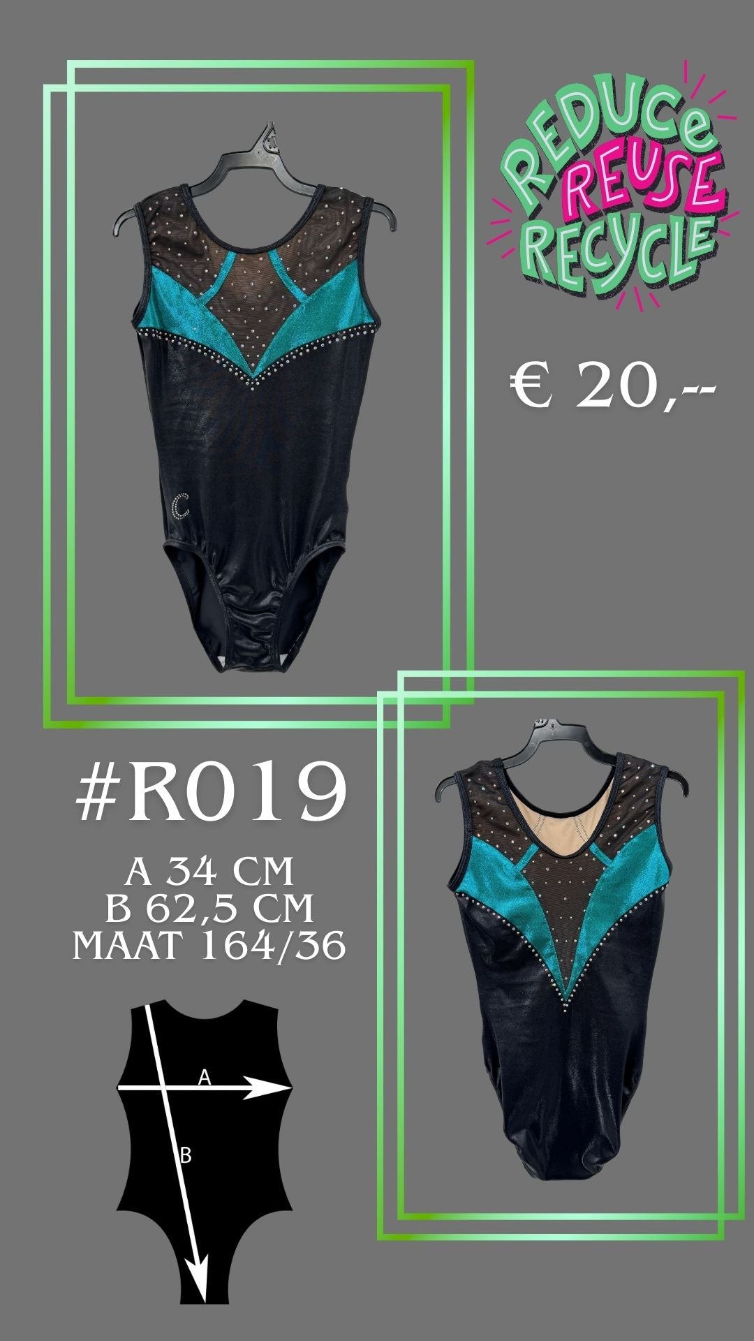 Second Chance leotard R019 Size 164/36