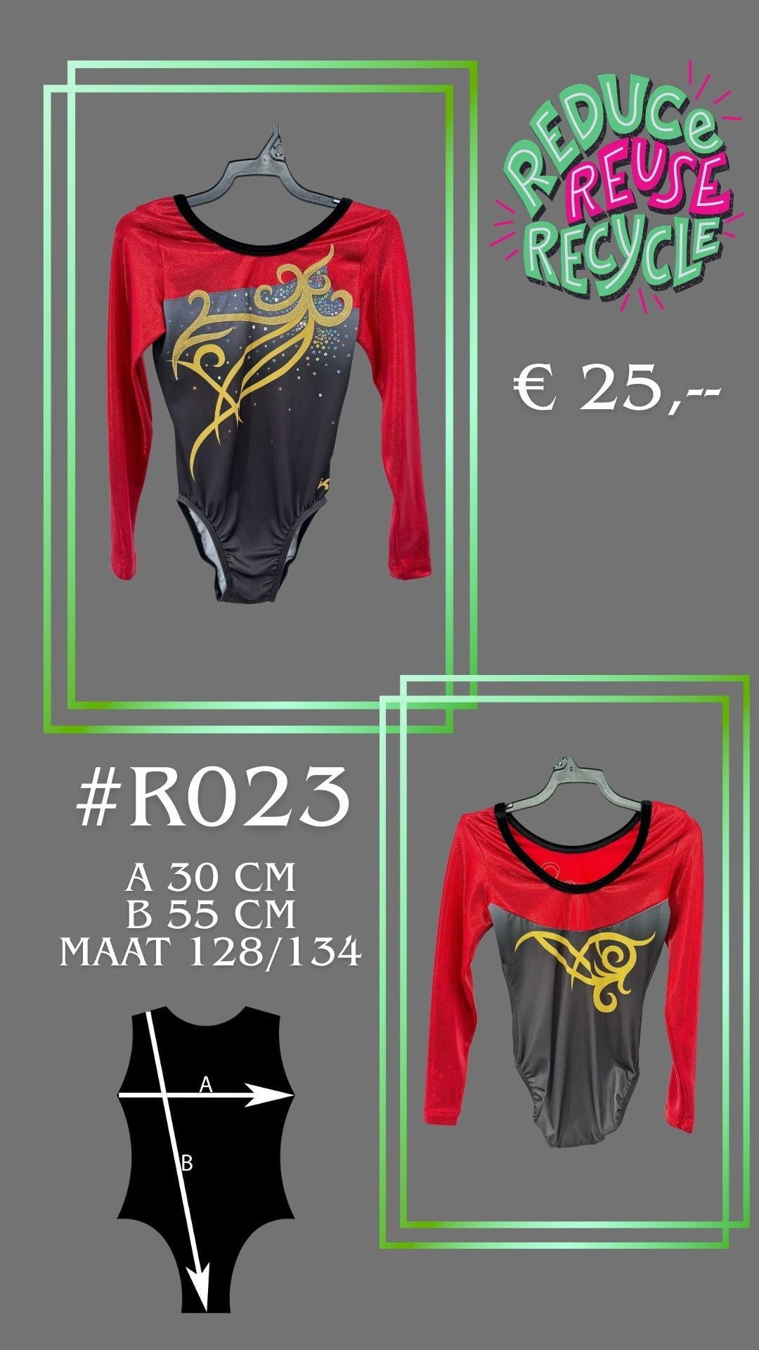 Second Chance leotard R023 Size 128/134