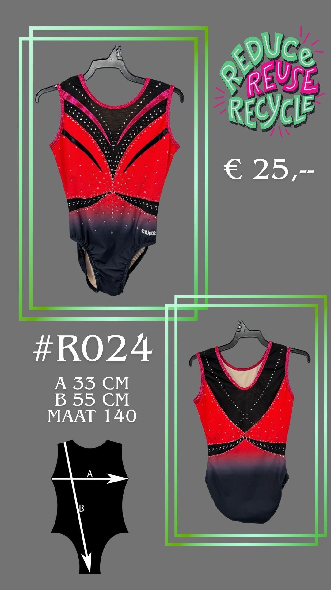 Second Chance leotard R024 Size 140