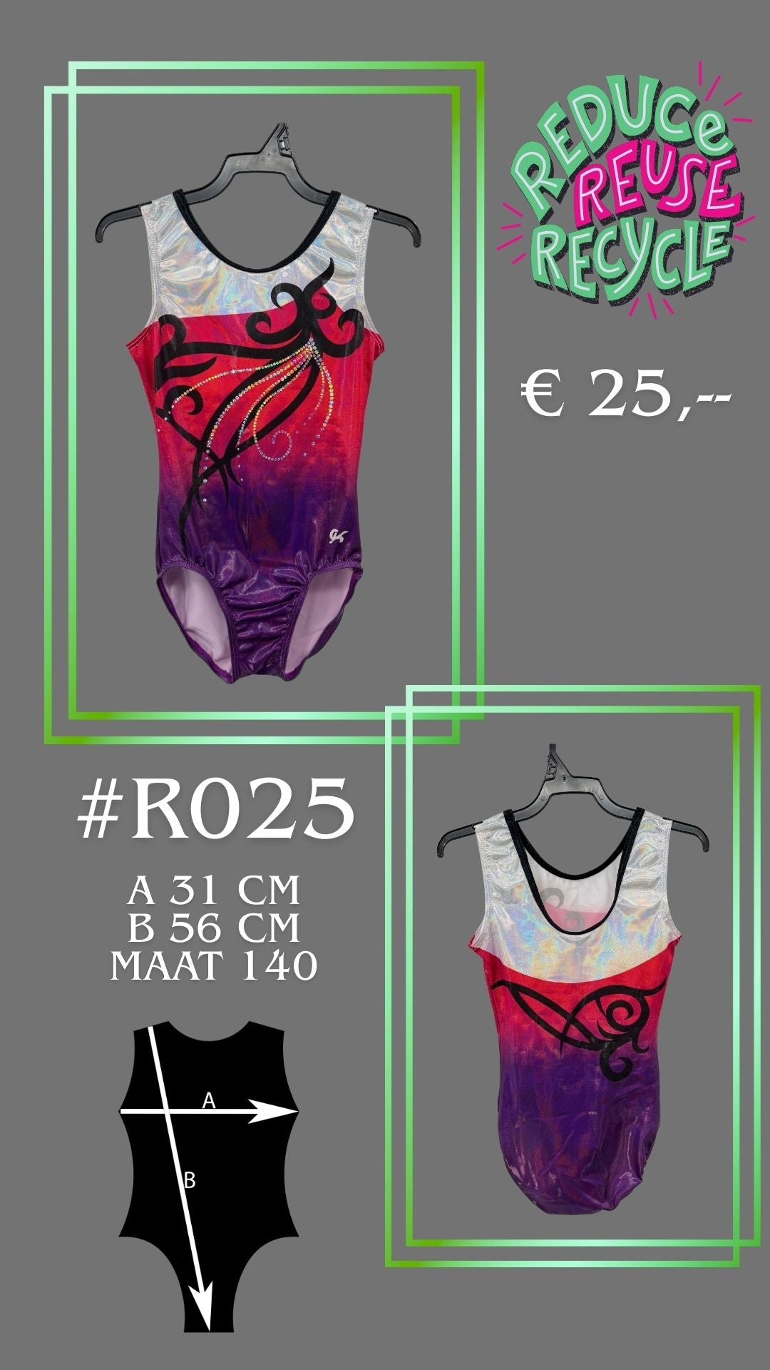 Second Chance leotard R025 Size 140