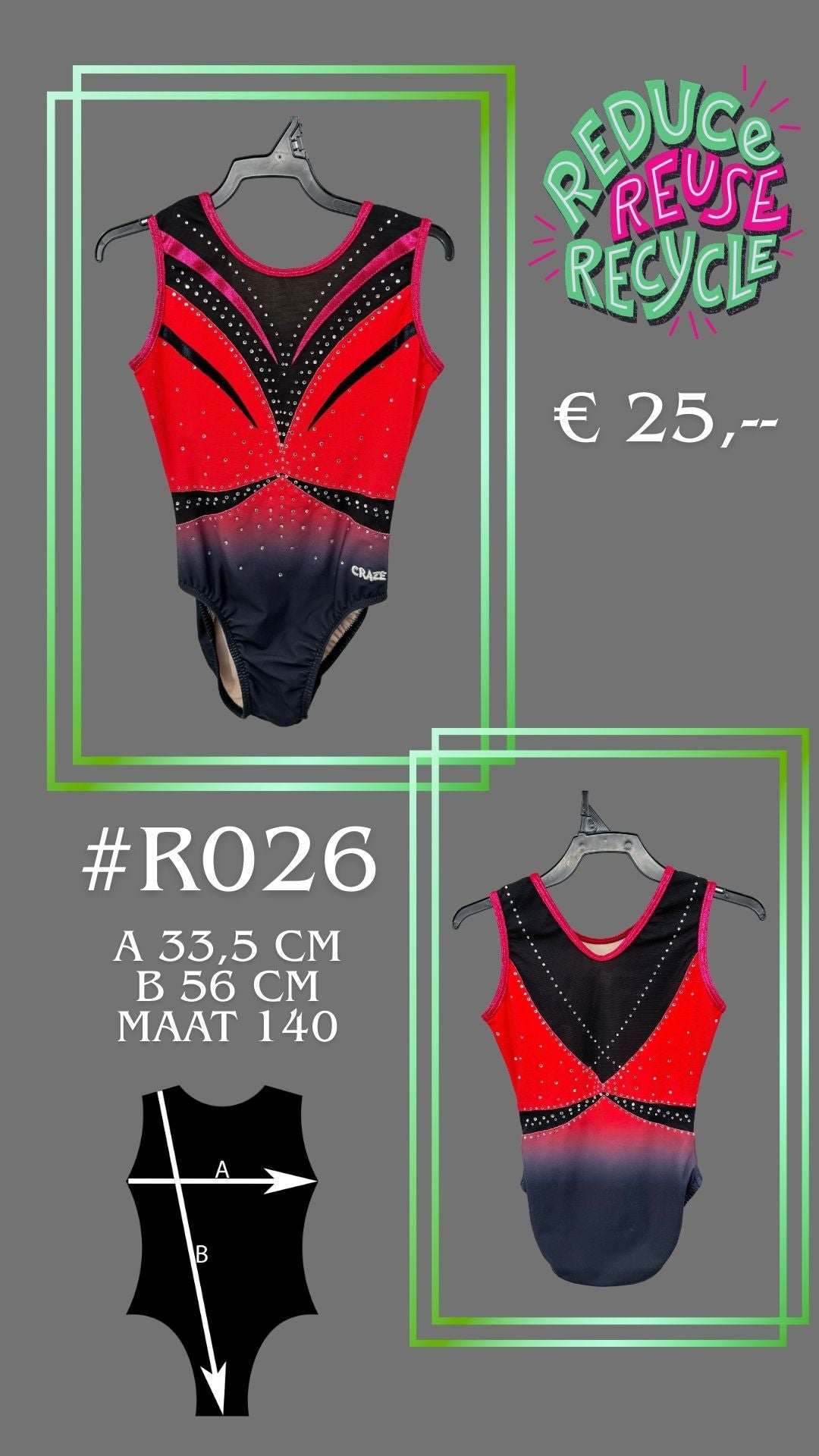 Second Chance leotard R026 Size 140