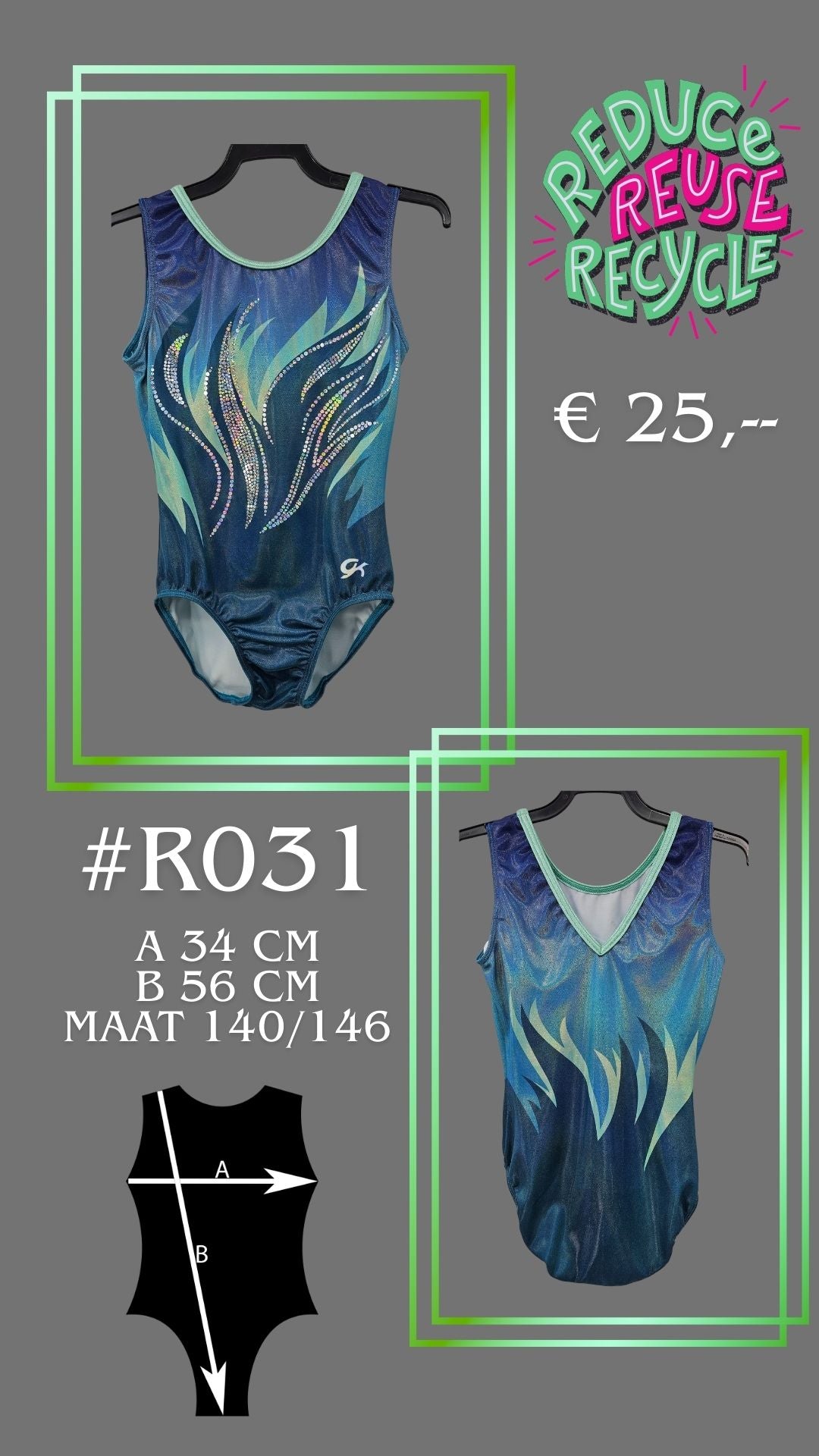 Second Chance leotard R031 Size 140/146