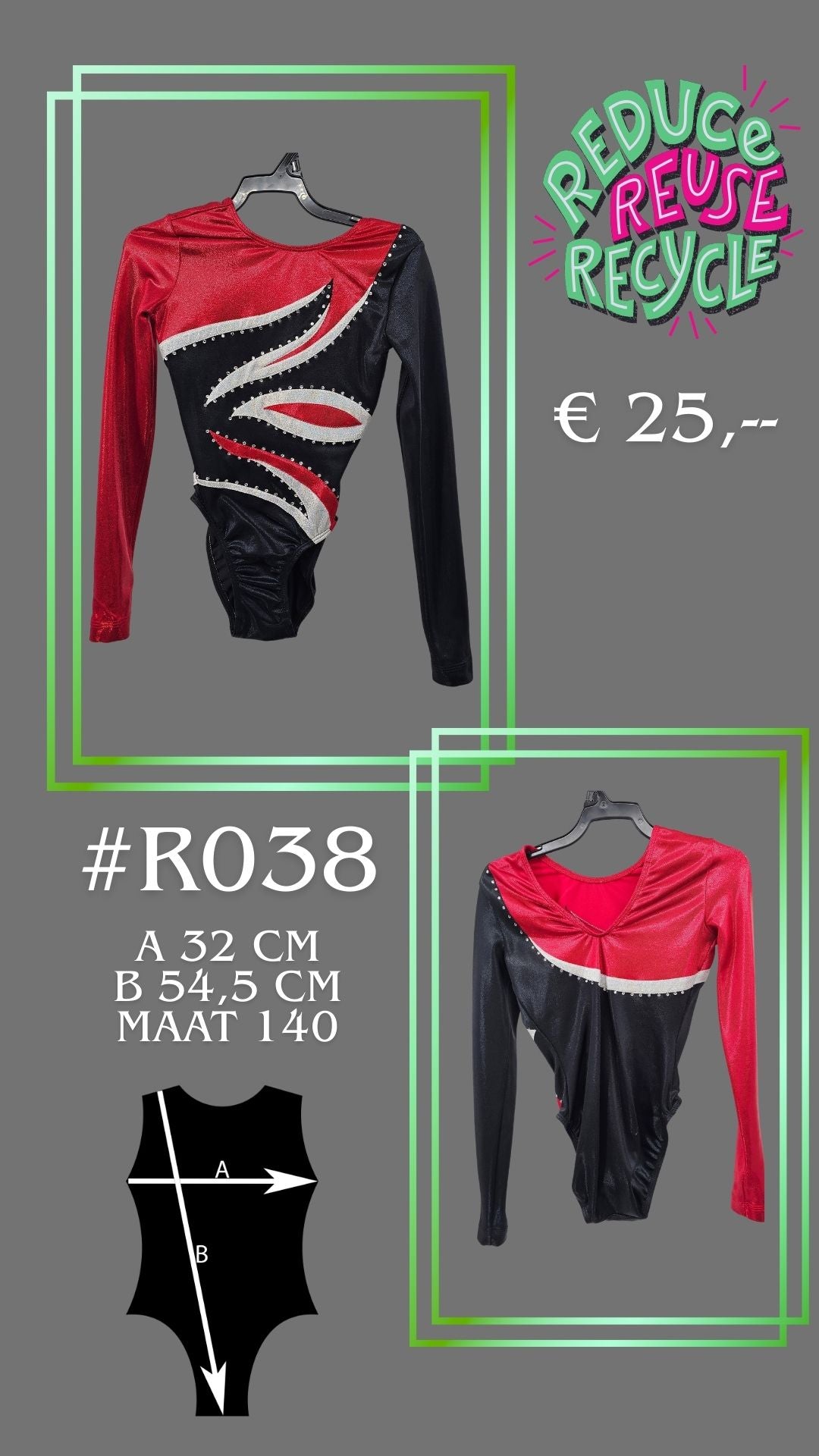 Occasion Justaucorps R038 taille 140