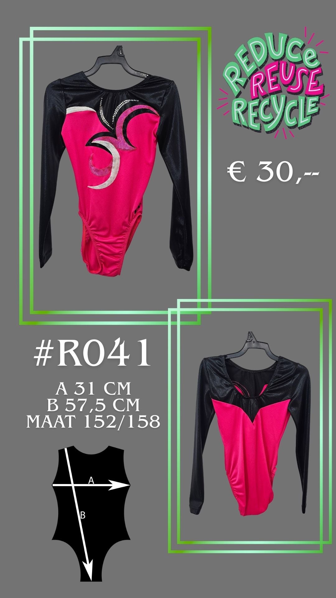 Tweede kans Turnpakje R041 maat 152/158