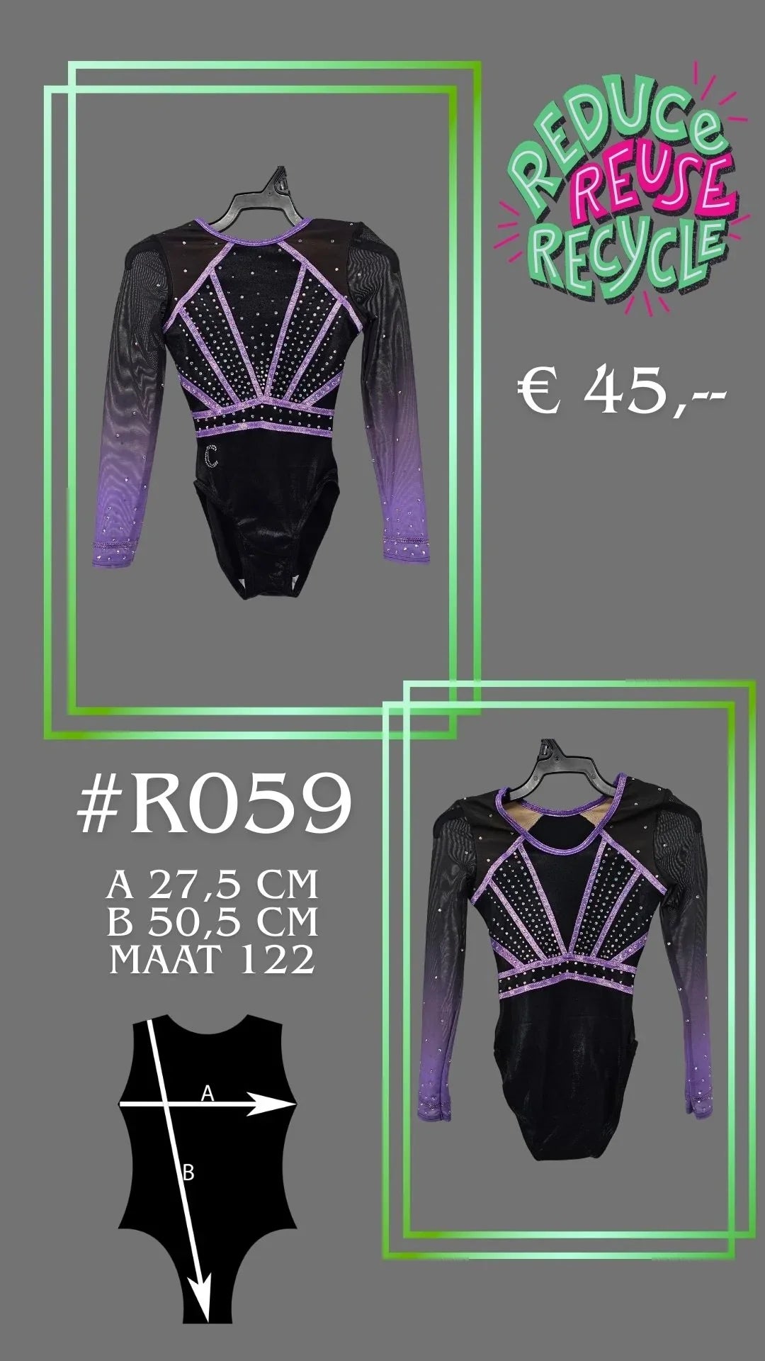 Occasion Justaucorps R059 taille 116