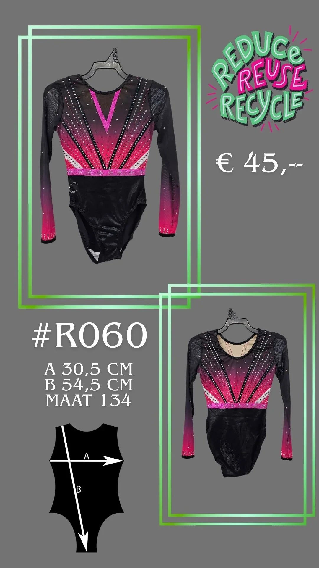 Occasion Justaucorps R060 taille 134