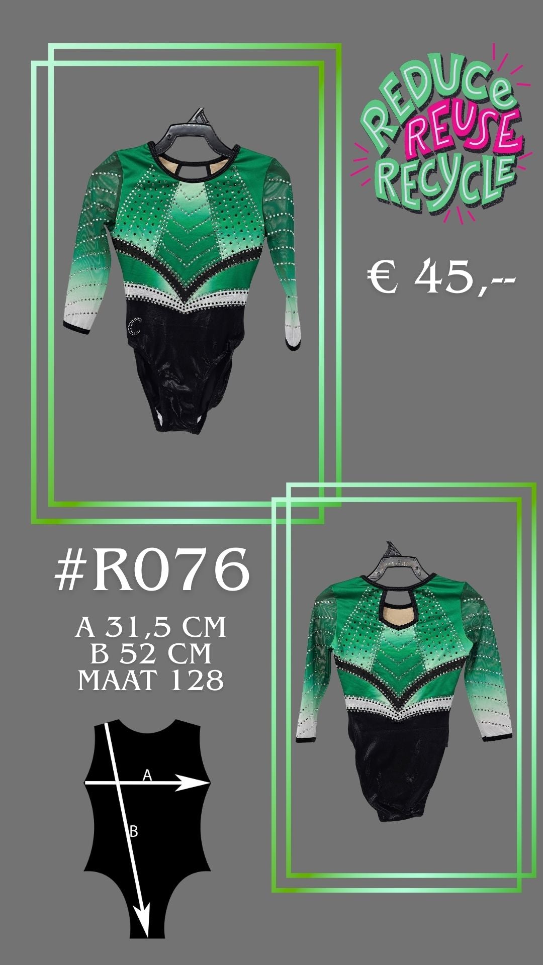 Occasion Justaucorps R076 taille 128
