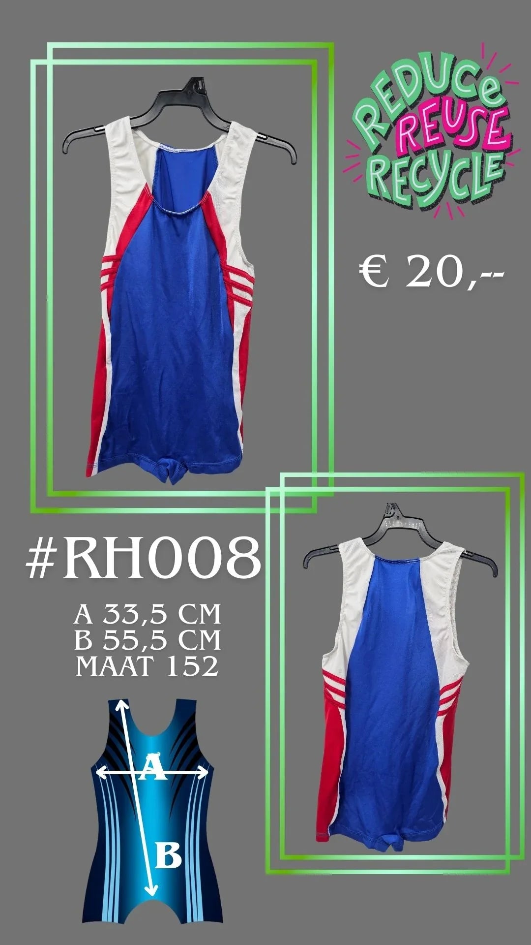 Maillots de Segunda Mano RH008 talla 152