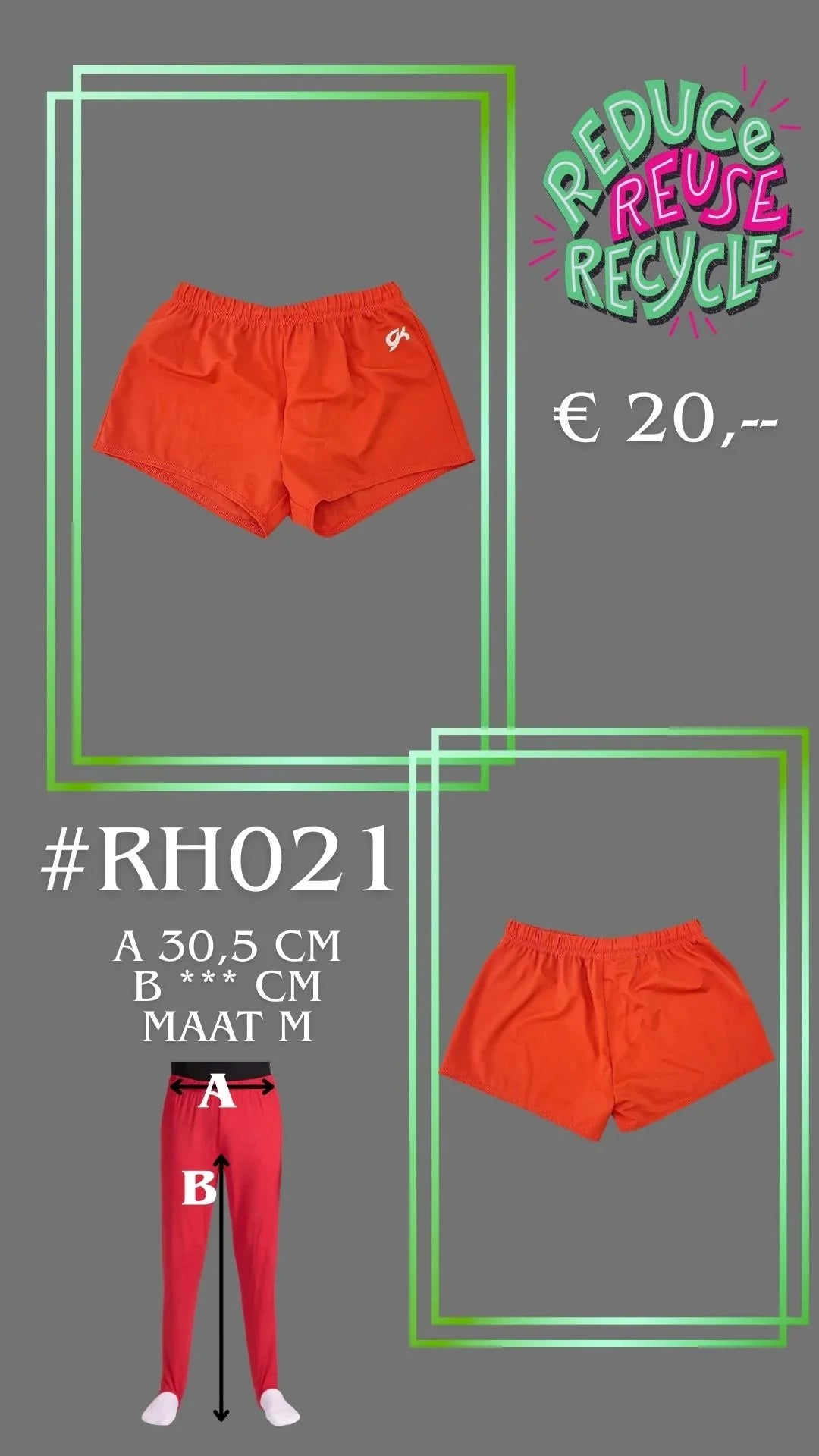 Short de Segunda Mano RH021 talla M