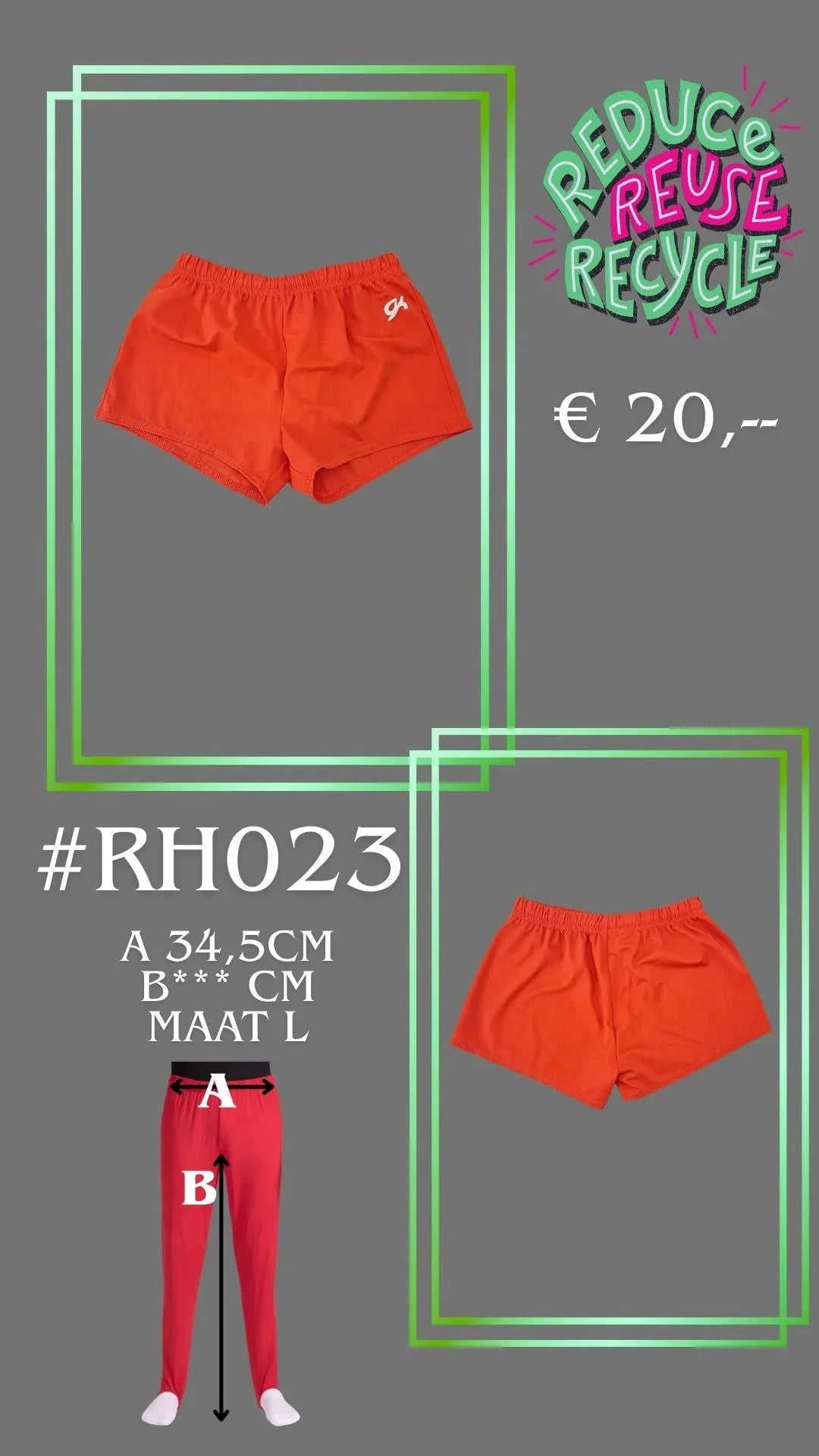Short de Segunda Mano RH023 talla L