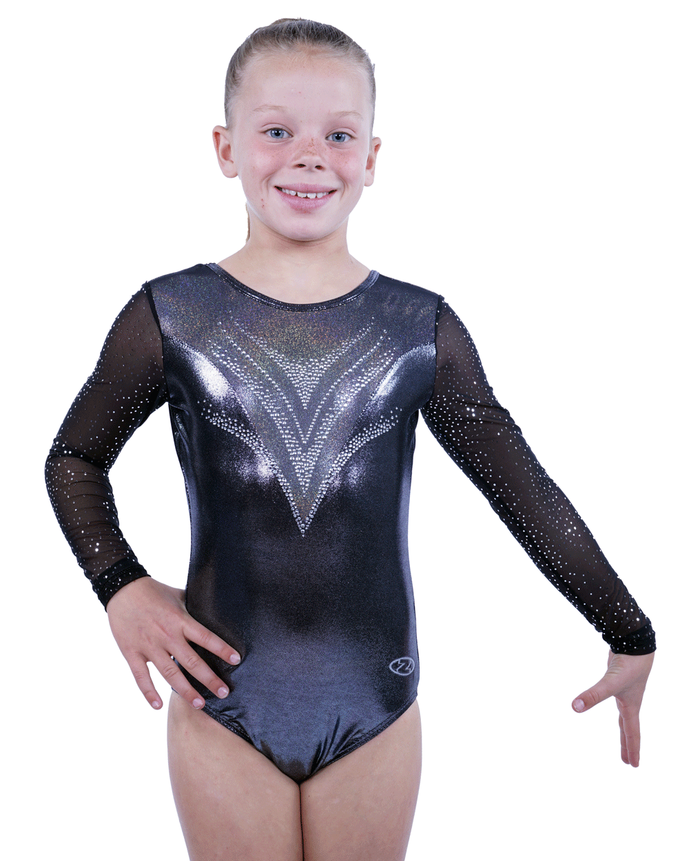 The Zone long sleeve leotard ZS283 Titanium