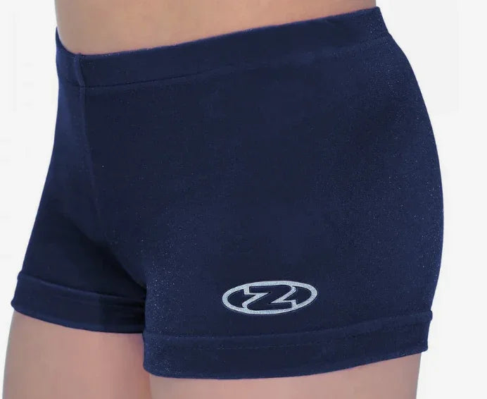 The Zone Gymnastics Short Navy velvet