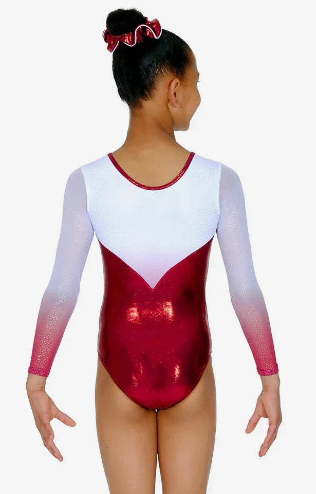 The Zone Langarm-Leotard Vogue Weinrot