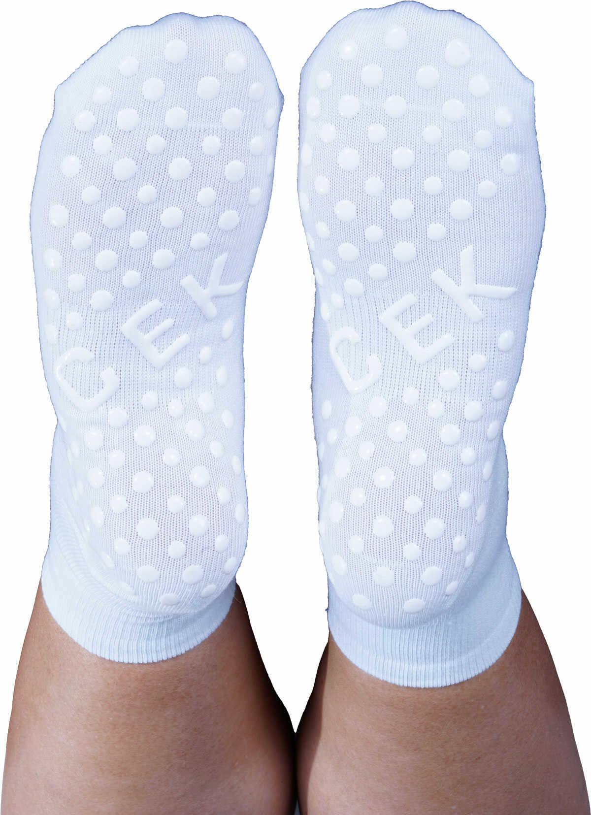 Non-slip socks 3 pairs white – CEK Gymnastics