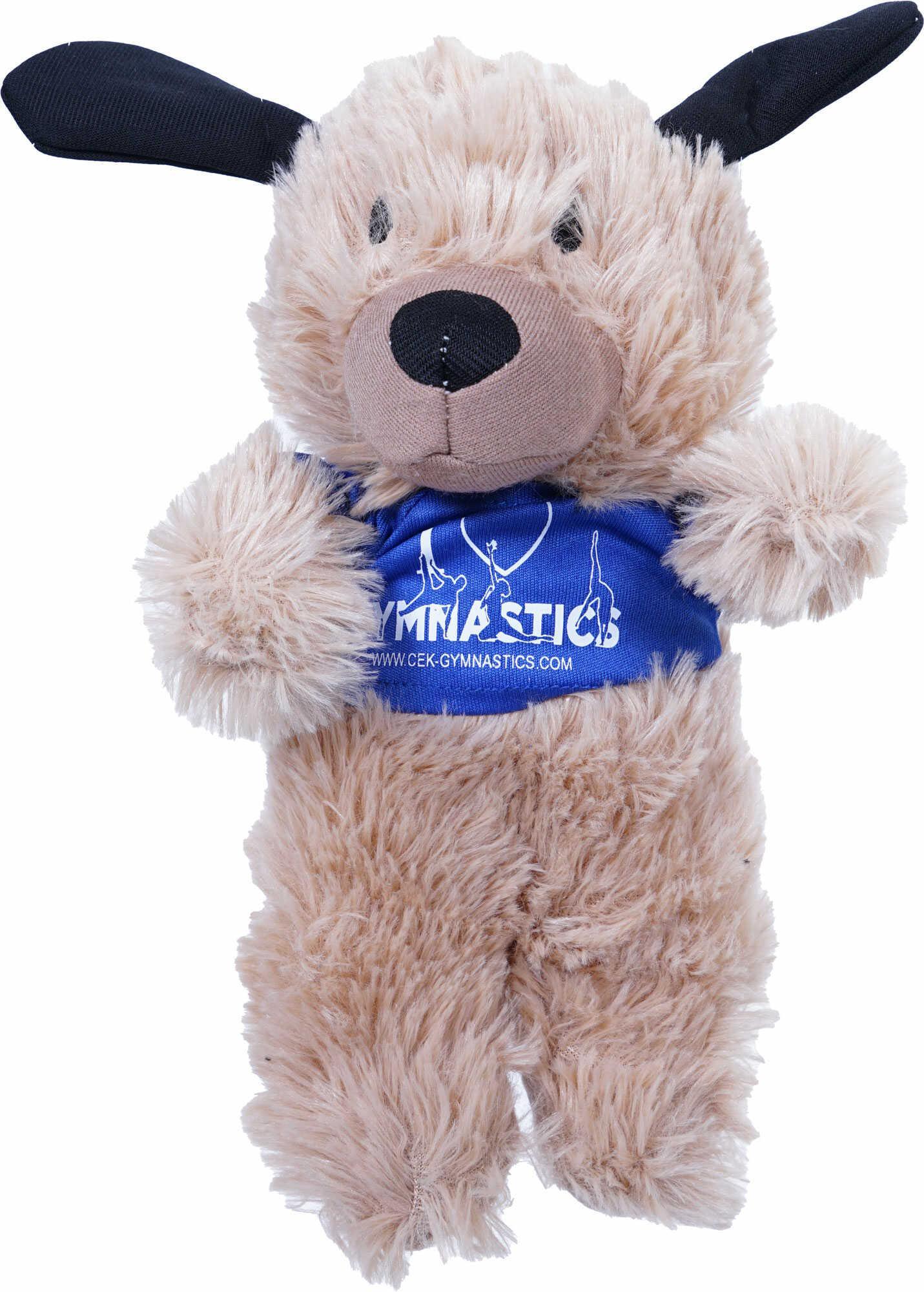 Fluffy dog cuddly toy with promo t-shirt