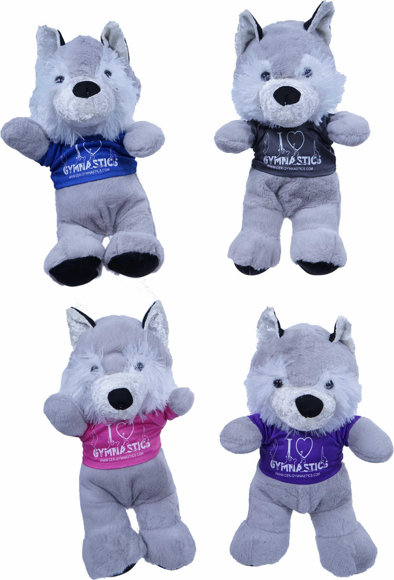 Peluche loup avec t-shirt promo