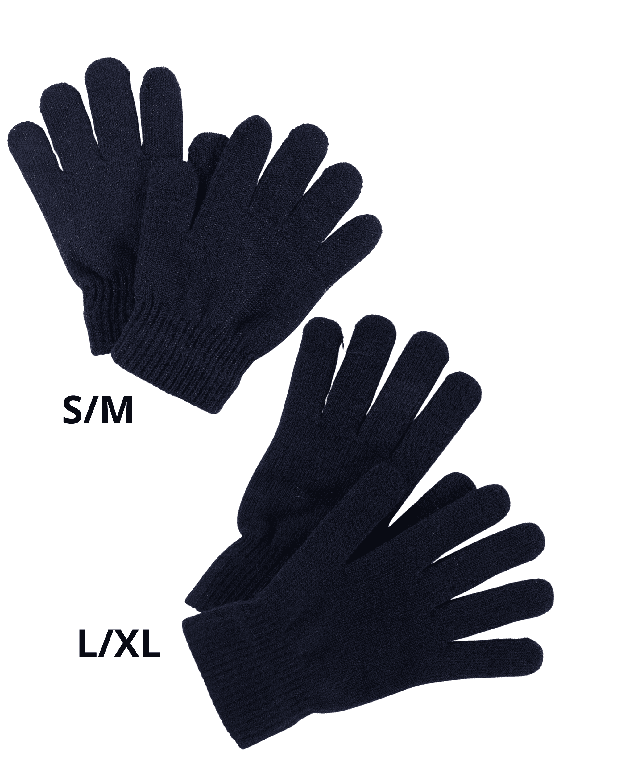 Handschoenen voor lusjes zwart