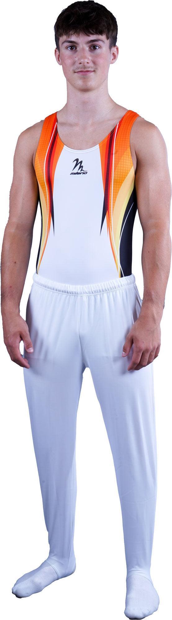 Leotard de gymnastique Milano Checker Orange