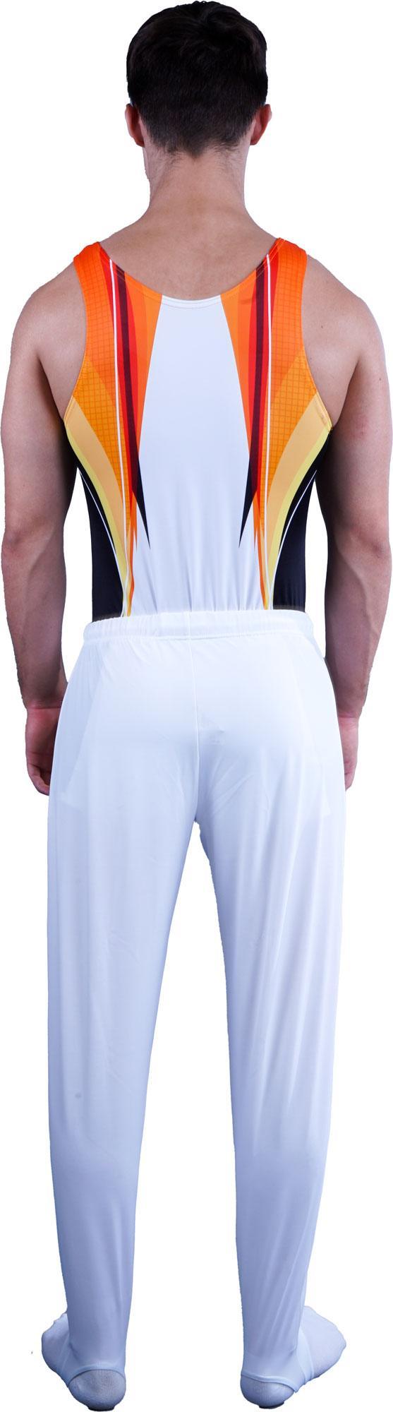 Leotard de gymnastique Milano Checker Orange