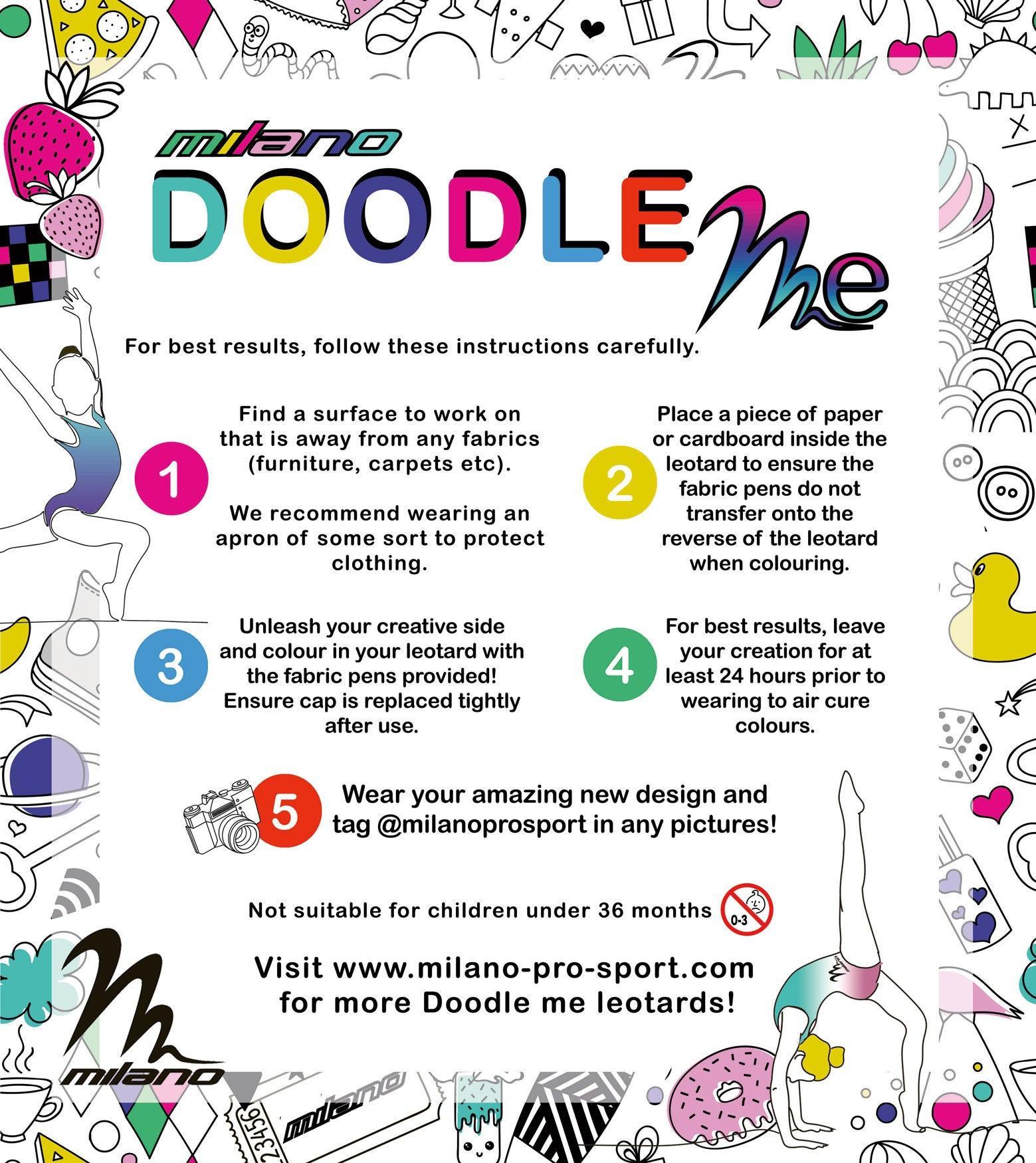 Milano sleeveless leotard Doodleme Mermaid