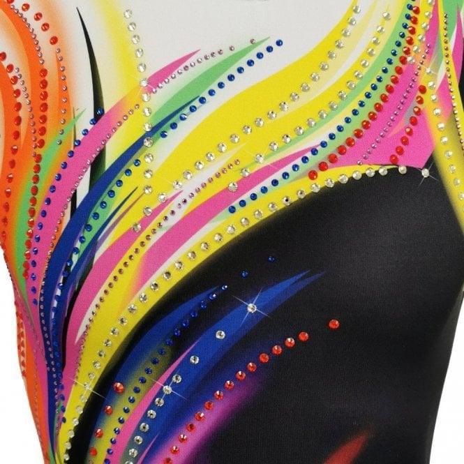 Milano mouwloos turnpakje Shine multi color