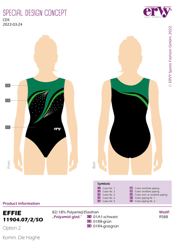 ERVY Turnpakje Effie - CEK Gymnastics