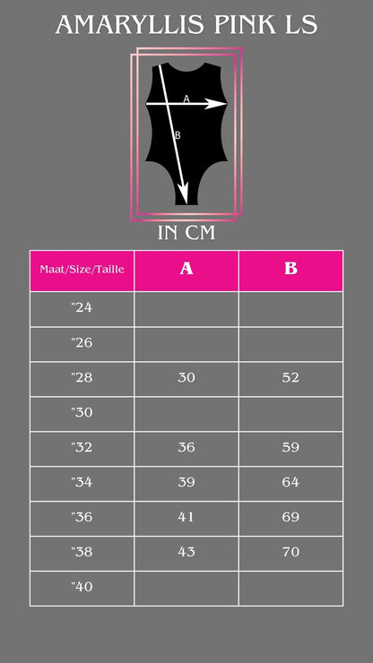 Milano turnpakje lange mouw Amaryllis Navy/Roze