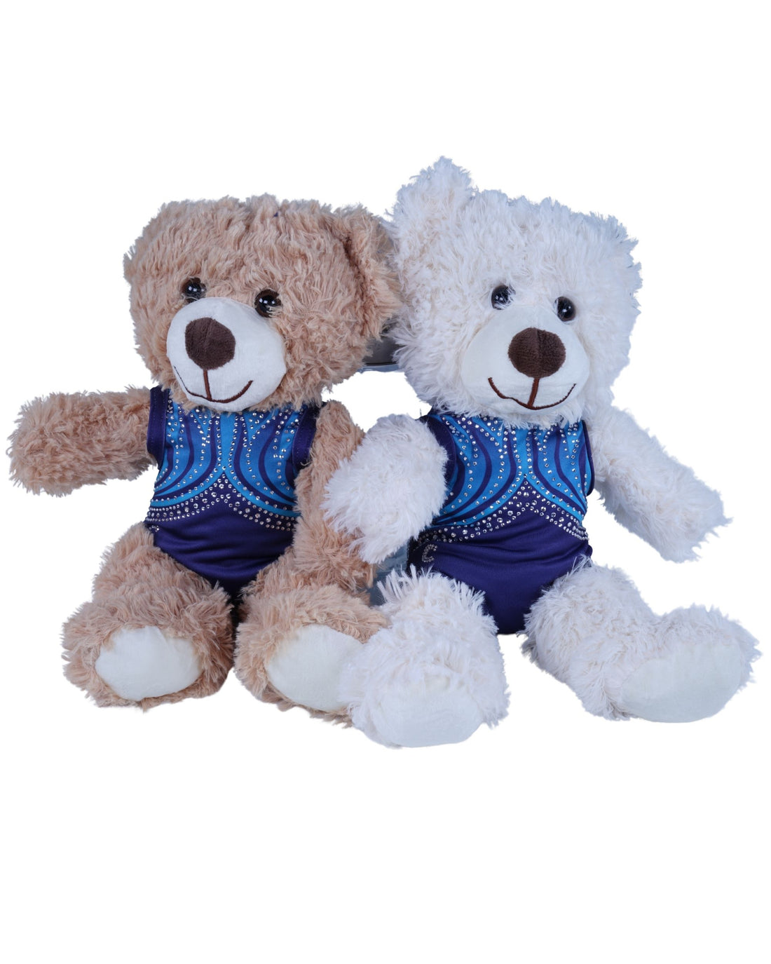 Mascotte knuffel beer met turnpakje