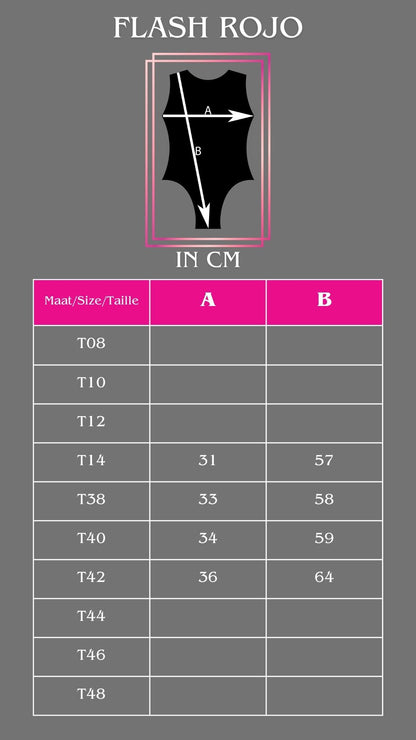 Justaucorps GIMAR Flash rojo