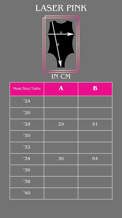 Milano mouwloos turnpakje Laser roze