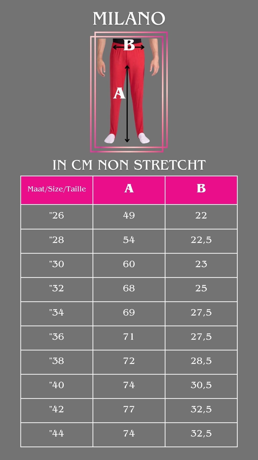 Milano heren turnbroek zwart