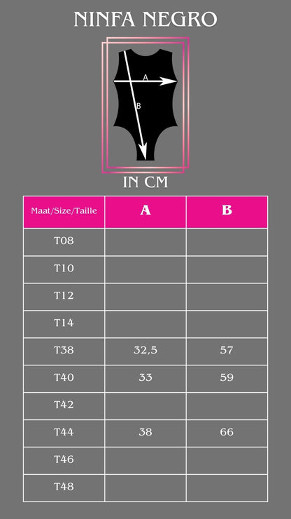 GIMAR Leotard Ninfa Negro