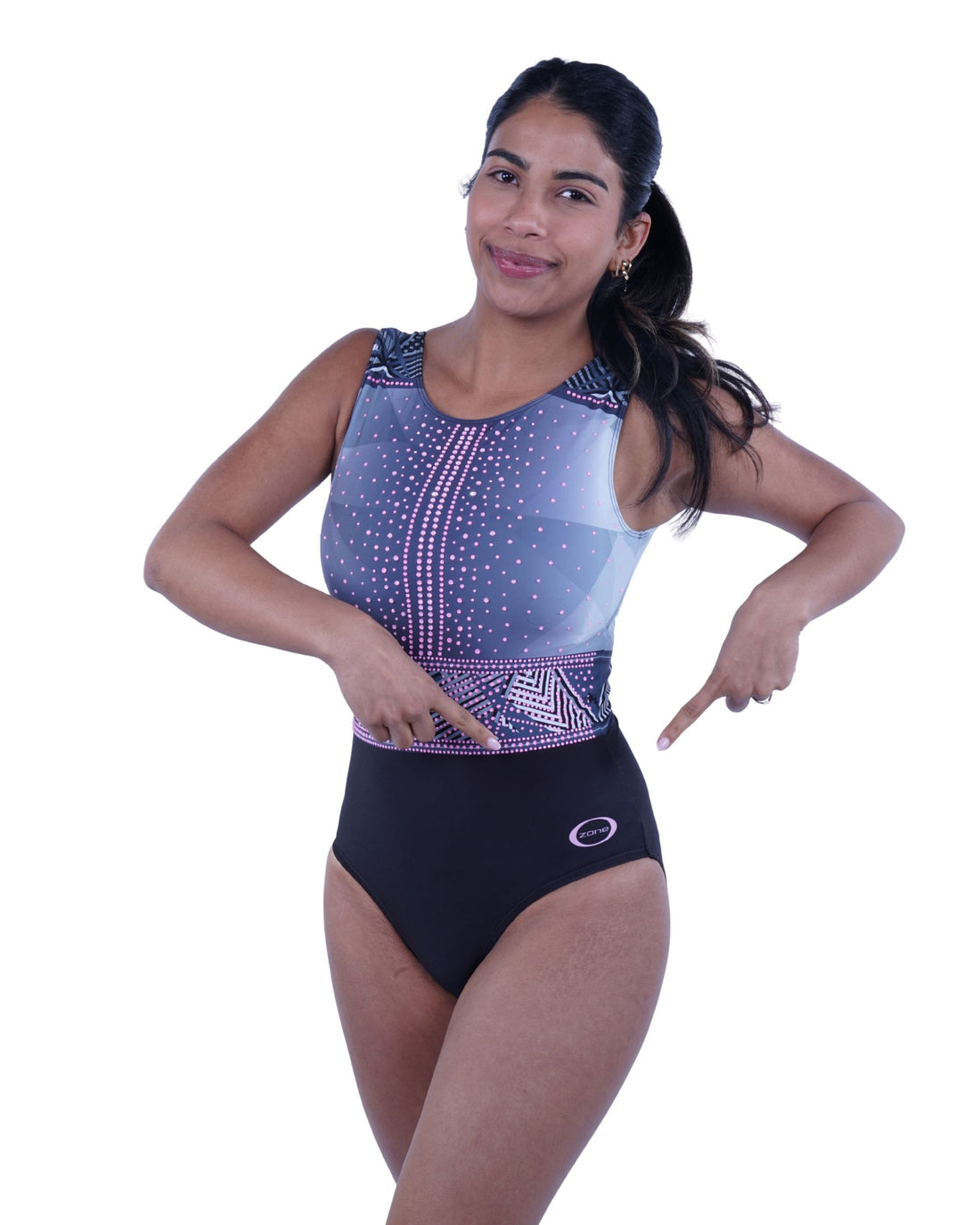 mouwloos turnpakje veel stras Ozone