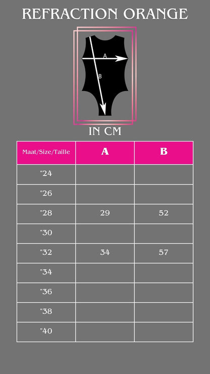 Milano mouwloos turnpakje Refraction Orange
