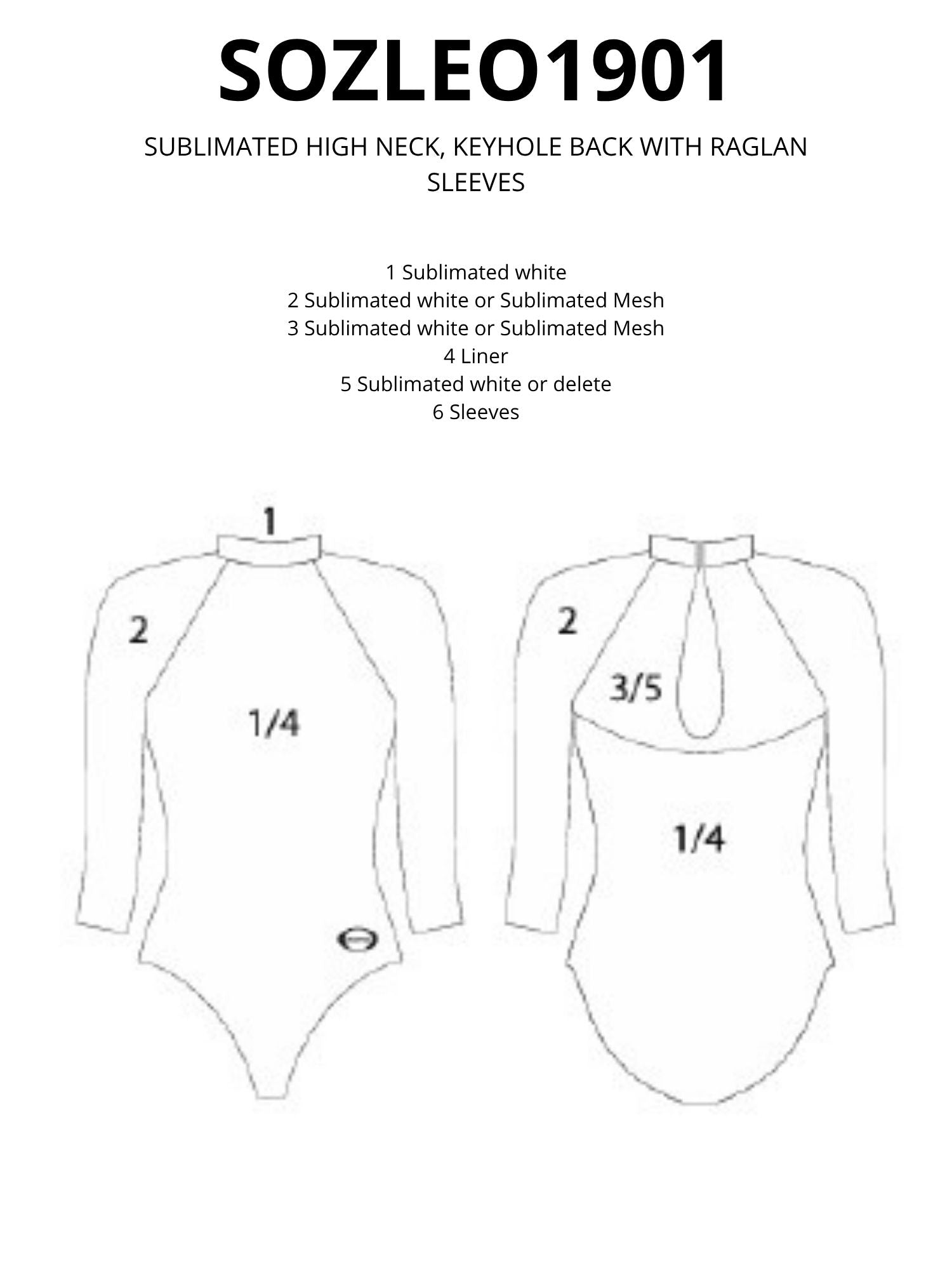 ERIN Turnpakje SOZLEO1901 versie D