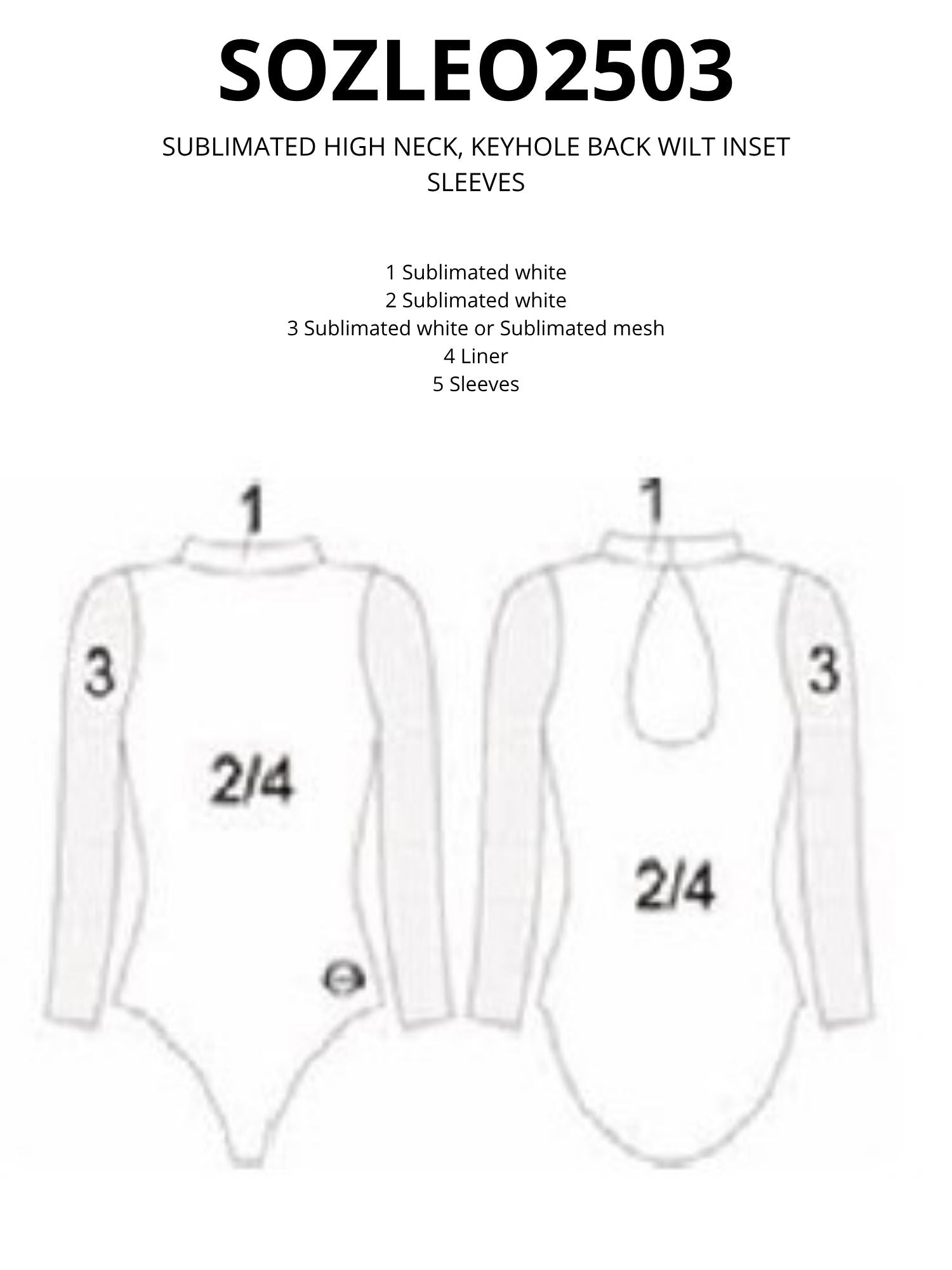 ERIN Leotard SOZLEO2503 version A