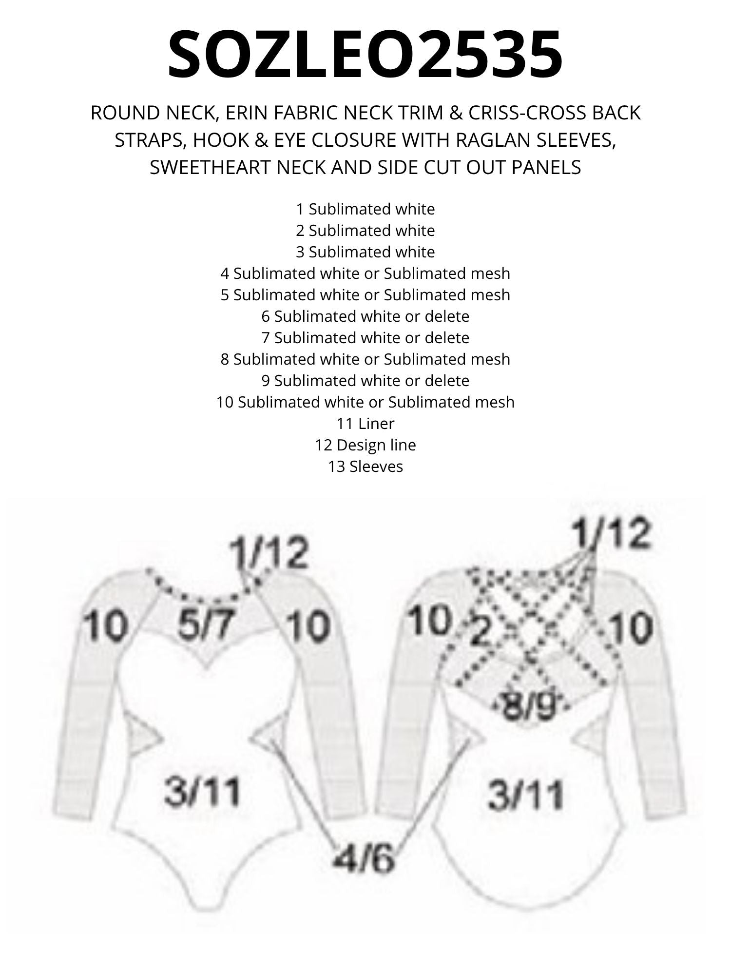 ERIN Leotard SOZLEO2535 version B