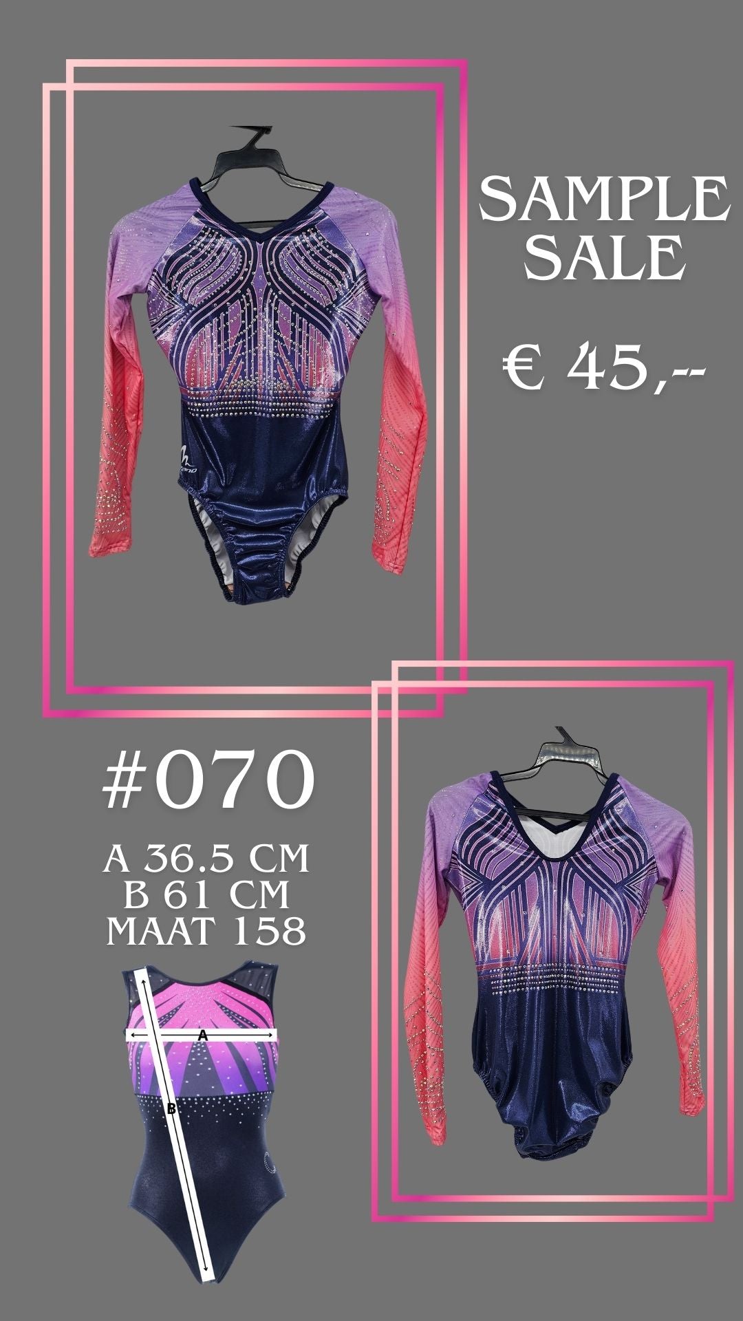 ÉCHANTILLON Milano 070 taille 158