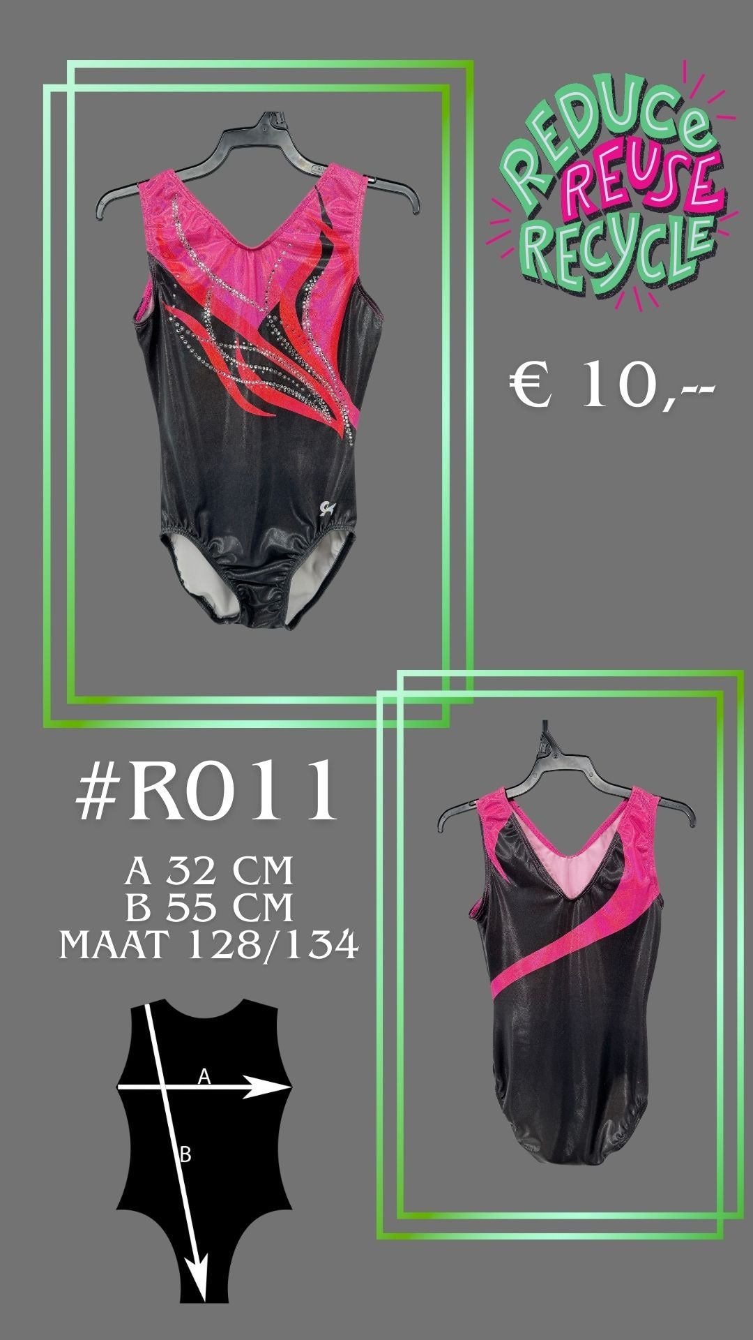 Tweede kans Turnpakje R011 maat 128/134