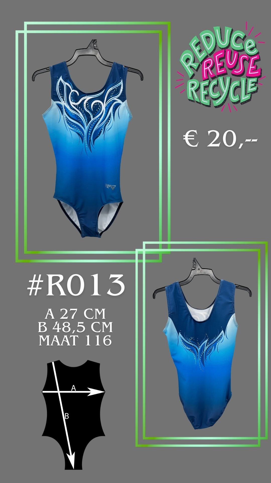 Tweede kans Turnpakje R013 maat 152