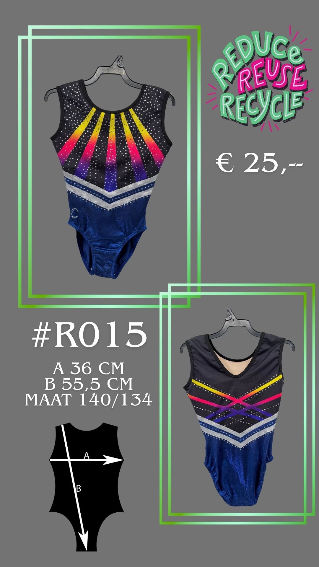 Second Chance leotard R015 Size 140/146