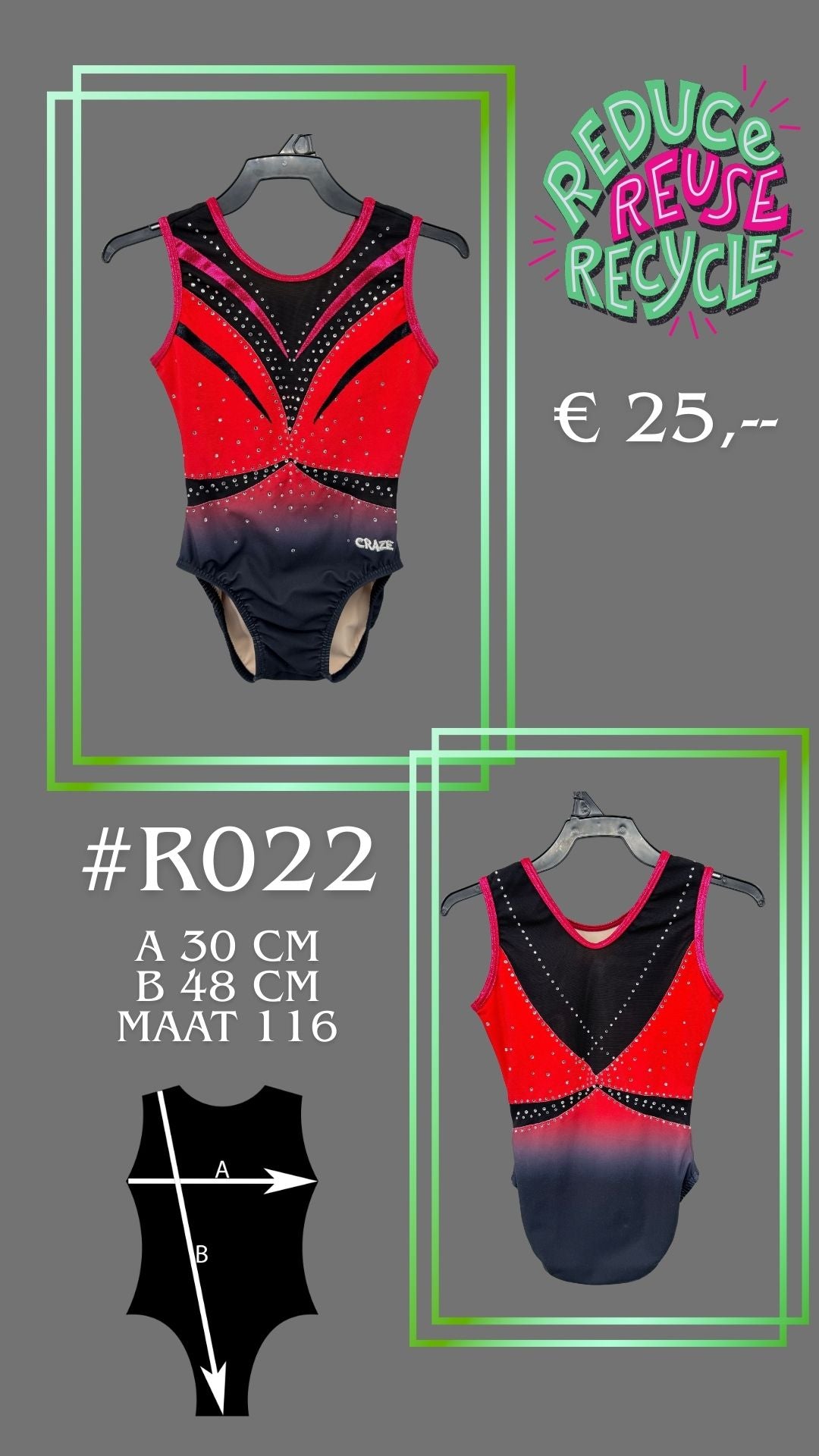 Second Chance leotard R022 Size 116