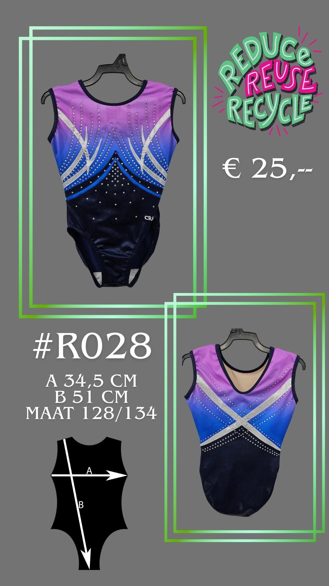 Second Chance leotard R028 Size 128/134