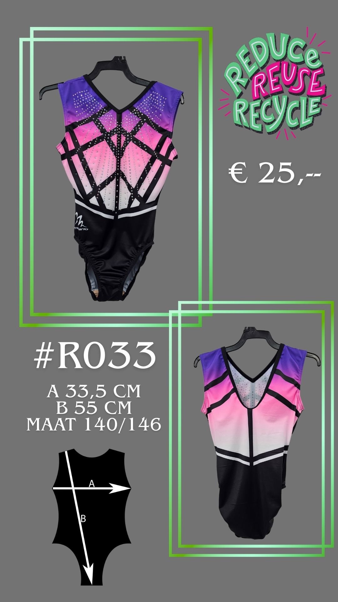 Tweede kans Turnpakje R033 maat 140/146