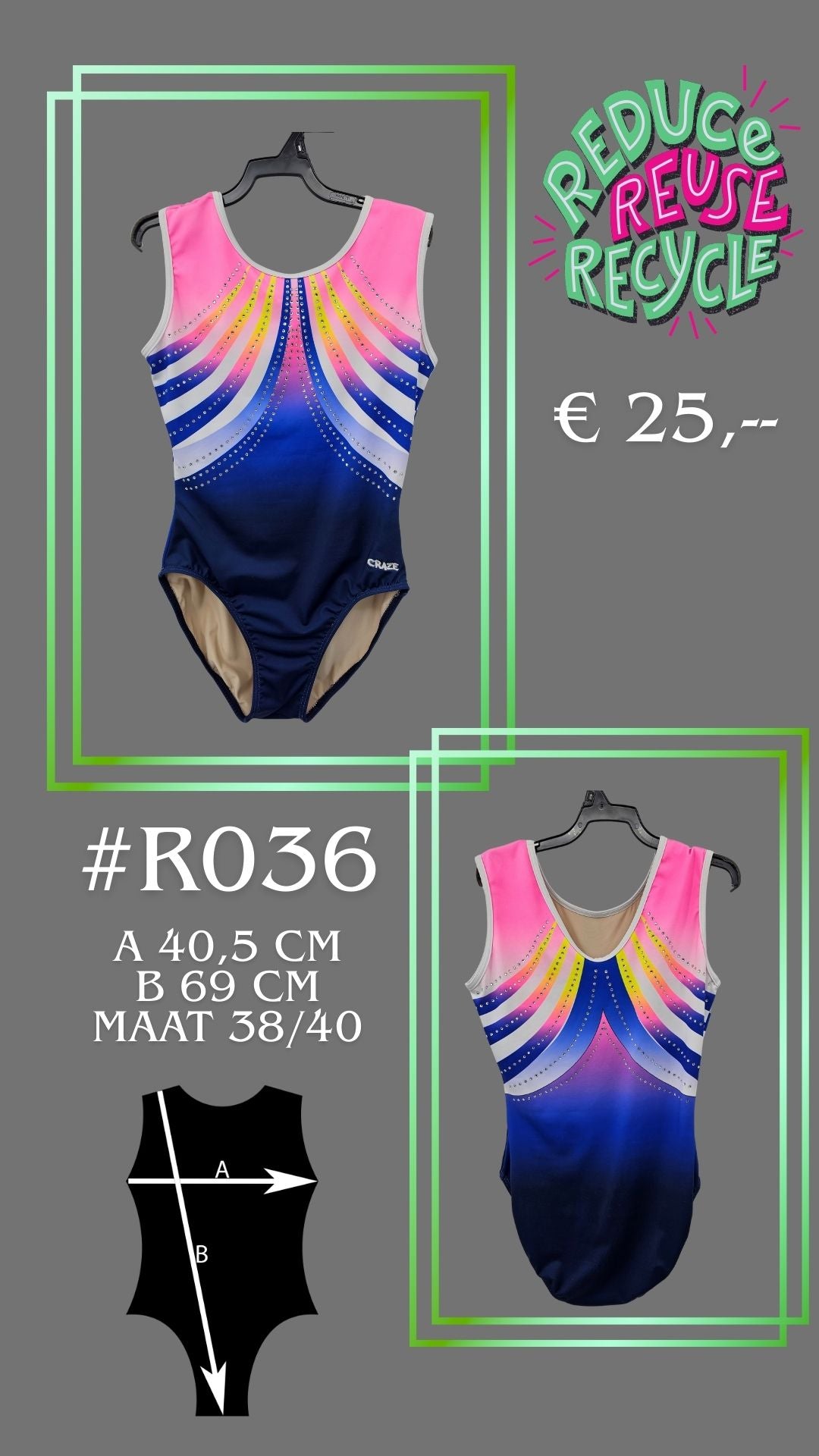 Second Chance leotard R036 Size 38/40